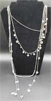 Antiqued Matte Silver Plated Necklace