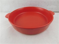 Red Ceramic Baking Rownd Dish 10"x10"