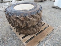(2) Assorted Firestone Tractor Tires & Rims