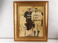 Framed Babe Ruth Lou Gehrig Print 15.5"x18.5"