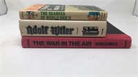 Lot of 3 WWII Hardcover Books