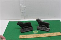Two Lion Statues