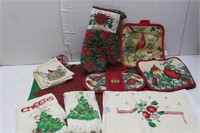 Assorted Christmas Hand Towels & Pot Holders