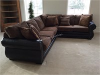Beautiful Brown Sectional Sofa