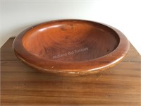 Large Wood Bowl, 20"x5 1/2” tall