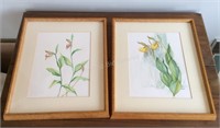 Wildflower Paintings, 14"x17 1/2”
