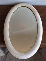 Vintage Oval Beveled Mirror, 17 3/4" x27 1/2”