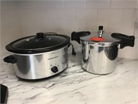 Pressure Cooker & Hamilton Beach Crock Pot