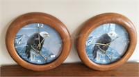 12" Diameter Eagle Wall Clocks