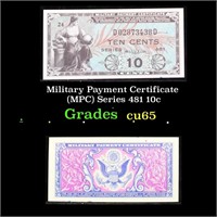 Military Payment Certificate (MPC) Series 481 10c
