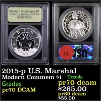 Proof 2015-p U.S. Marshal Modern Commem Dollar $1