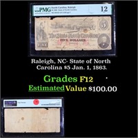 Raleigh, NC- State of North Carolina $5 Jan. 1, 18