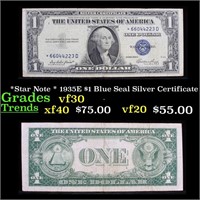 *Star Note * 1935E $1 Blue Seal Silver Certificate