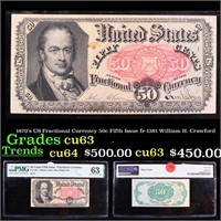 1870's US Fractional Currency 50c Fifth Issue fr-1