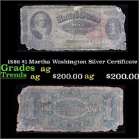 1886 $1 Martha Washington Silver Certificate Grade