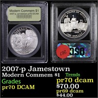 Proof 2007-p Jamestown Modern Commem Dollar $1 Gra