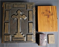 Large Antique Bible & Wedding Ring Book Lot