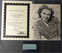 Judy Garland Autograph & Fan Club Newsletter