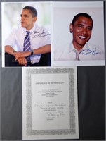 President Barack Obama Signed Photographs- 2