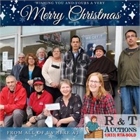 Happy Holidays from all of us at R&T Auctions