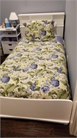 ^ Twin Size Bed w/Mattress and Bedding