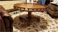 ^ Maple wood round coffee table over 50 years old