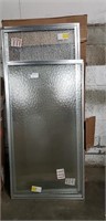 1 Lot (2) Groups Frosted Glass Shower Doors