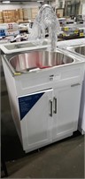 Glacier Bays All-In-One Laundry Sink Cabinet W