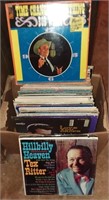 Box of LP 33 Records
