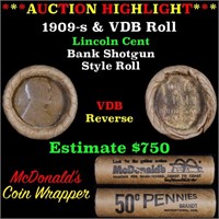 Lincoln Wheat cent 1c Orig Brandt McDonalds roll,