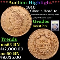 ***Auction Highlight*** 1810 Classic Head Large Ce