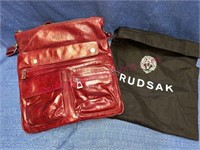 Rudsak red leather backpack w/ bag