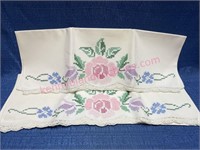 Pair of Embroidered pillowcases
