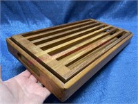 Teak Wood rack & tray
