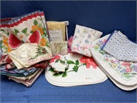 Stack of linens (placemats-napkins-spreads)