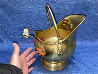 Small brass coal scuttle bucket