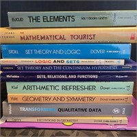 Math book lot advanced topics numeracy set theory
