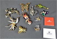 Figural Birds & Animals Jewelry Brooches Swarovski