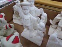 Section of giftware: figurines - clocks - knick kn