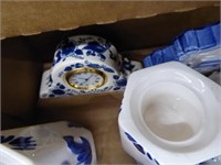 Section of decorative plates - cups - knick knacks