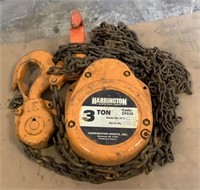 Harrington 3 Ton Chain Hoist