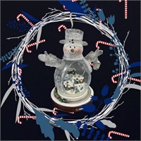 Thomas Kinkade Holiday Crystal Snowman
