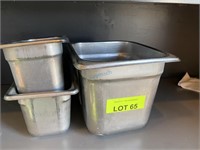 LOT OF STAINLESS STEEL INSTERTS