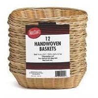 Tablecraft Handwoven Baskets-12 pcs