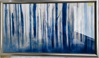 SWG FRAMED ABSTRACT FOREST PRINT