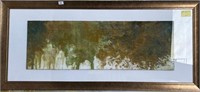 SWG FRAMED, SIGNED ABSTRACT PRINT