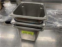 1/6 SIZE STAINLESS STEEL 6" DEEP STEAM PAN