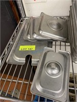 LOT OF MISC. STAINLESS STEEL STEAM PAN COVERS