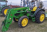 John Deere 5065E MFWD Utility Tractor, 520M Loader