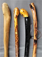Vintage Wood Walking Stick/ Cane  Lot